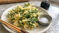 水菜がこんなにサクサクに？薄衣で軽く揚げる「水菜の天ぷら」簡単レシピ